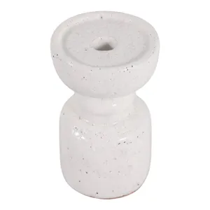 BARTONTON WHITE CANDLE HOLDER 7 (IN) 6