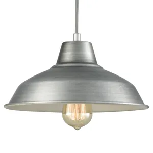 Classic Loft 11'' Wide 1-Light Mini Pendant - Weathered Zinc 4