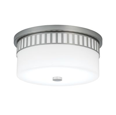 Astor 13.75″ Wide 2-Light Flush Mount - Brushed Nickel