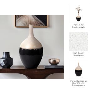 CARSONHAVEN WHITE VASE 19 (IN) 8