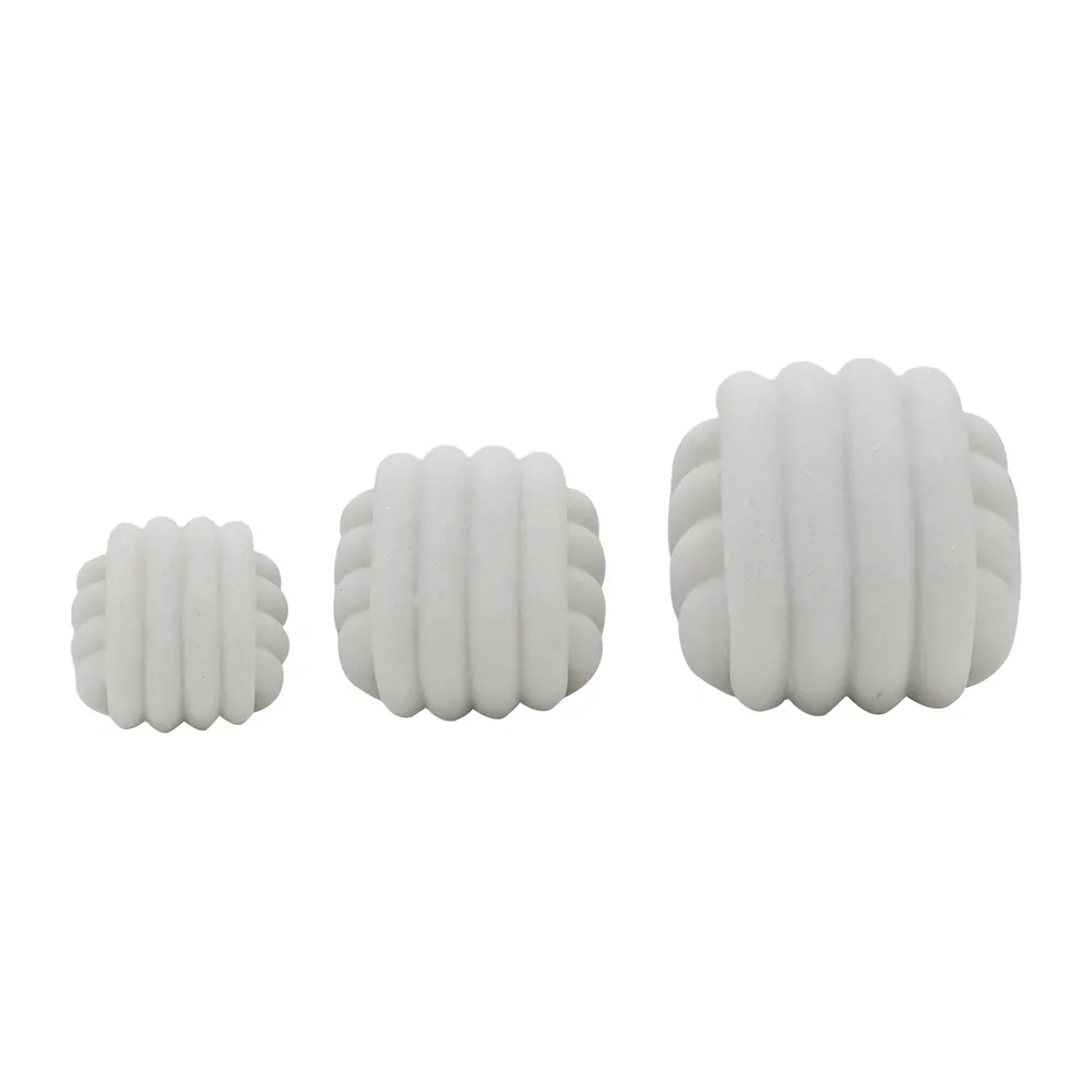 BARNETRIDGE SET OF 3 WHITE DECOR 5 (IN)
