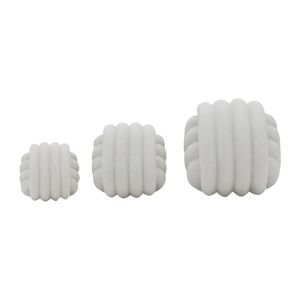 BARNETRIDGE SET OF 3 WHITE DECOR 5 (IN) 6