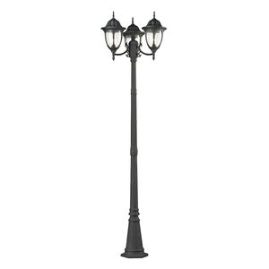 Central Square 91'' High 3-Light Outdoor Post Light - Textured Matte Black 1