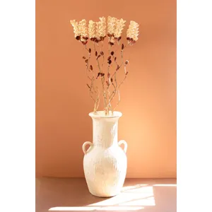 Set of 12 Cornhusk Botanicals on a Bamboo Stem / Snap Dragon 4