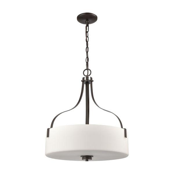 Market Square 18'' Wide 3-Light Pendant - Oil Rubbed Bronze