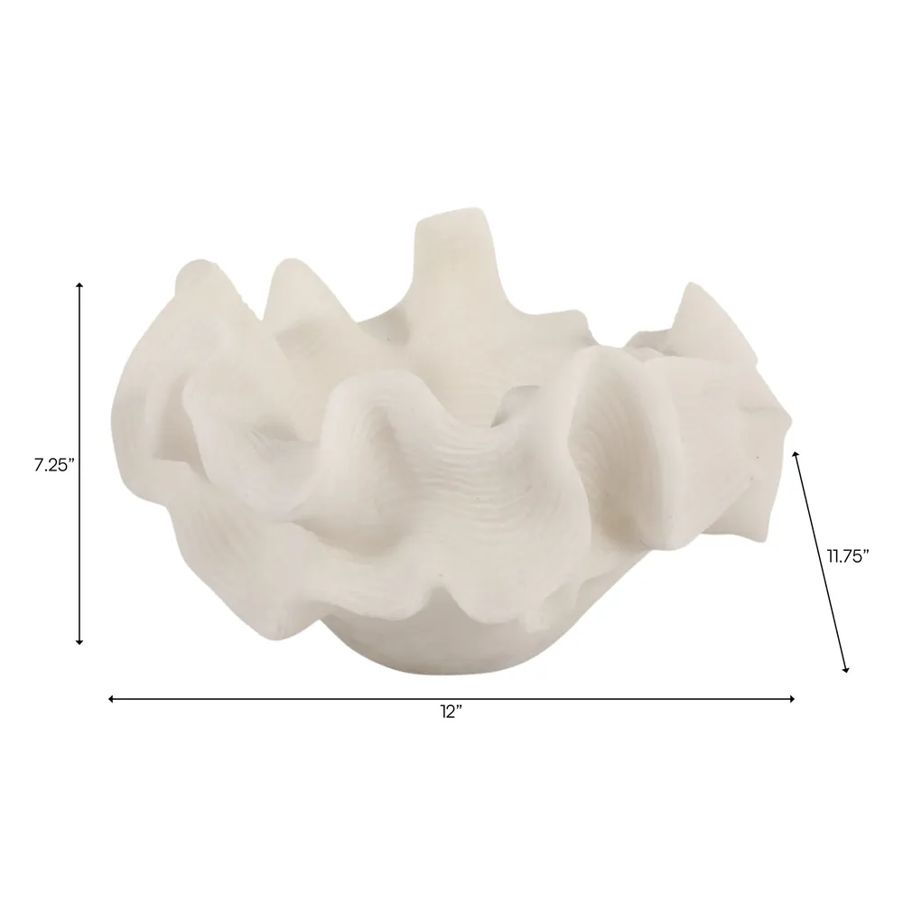 GARFIELDOAK WHITE BOWL 8 (IN)