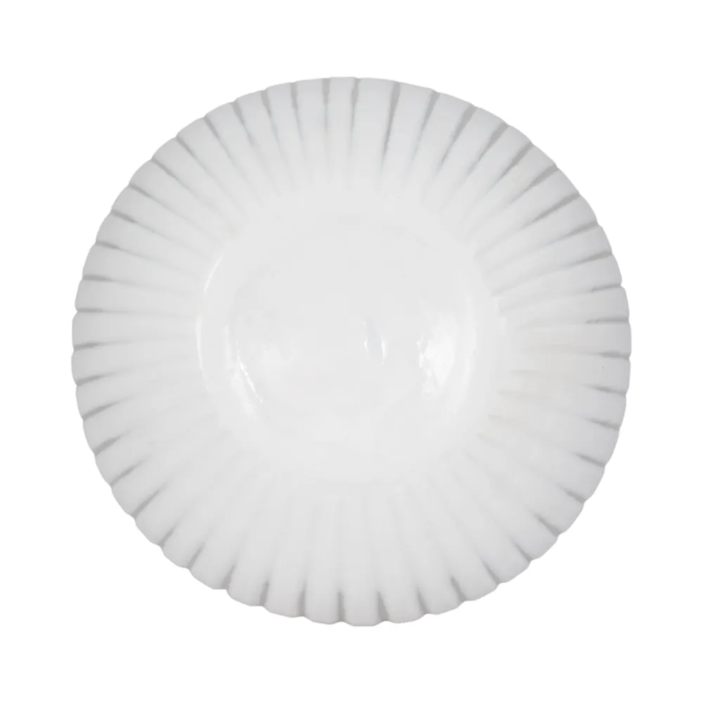 THORNBY WHITE GLASS VASE 15 (IN)