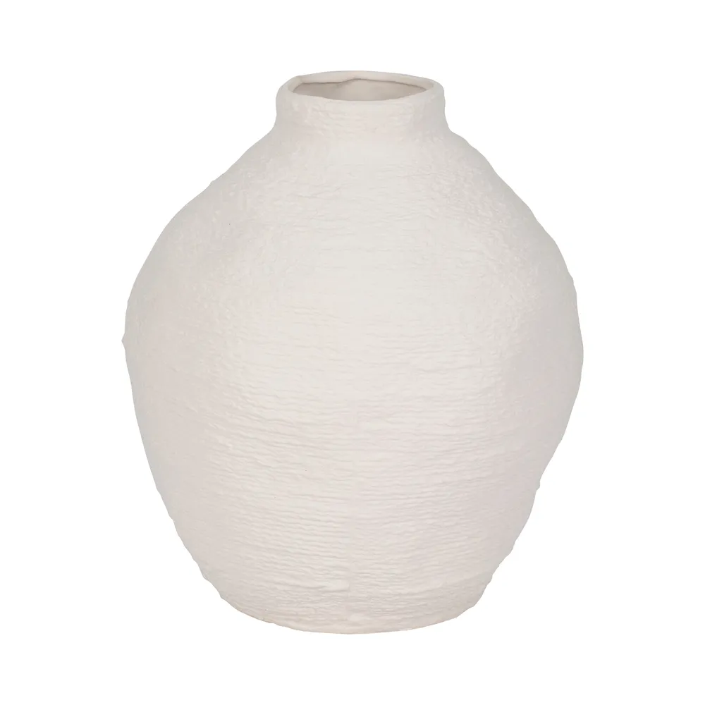 DENNINGHOLM WHITE VASE 13 (IN)