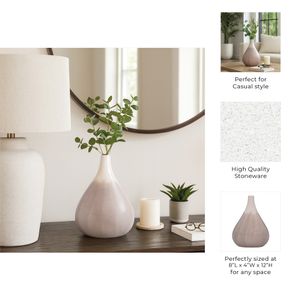 ALDERWELL WHITE VASE 12 (IN) 10