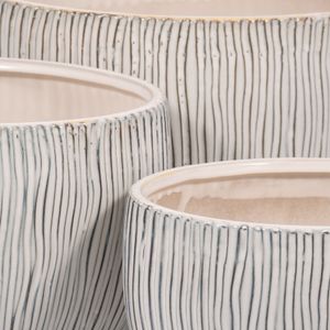 CUTTERWELL SET OF 3 WHITE PLANTER 11 (IN) 5