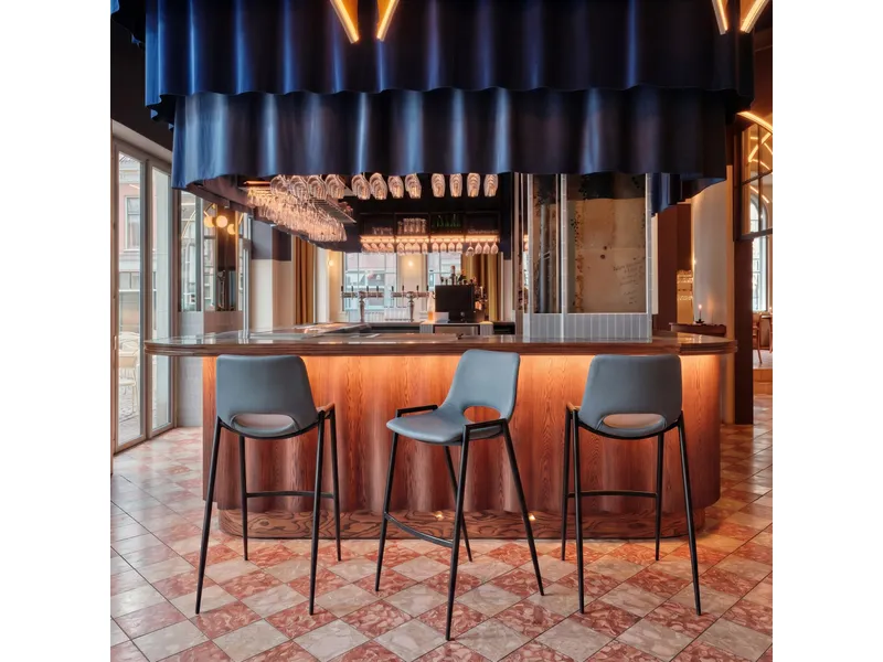 Desi Barstool Azure Gray 2