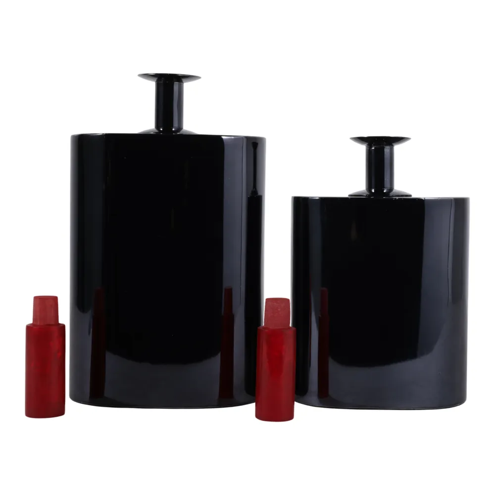 BELDENMORE SET OF 2 BLACK JARS 14 (IN)