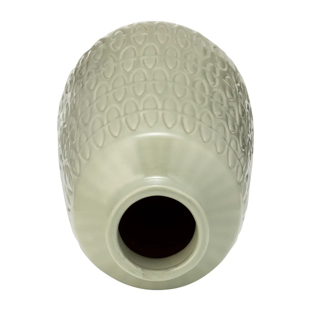 BECKLAKE GREEN VASE 15 (IN)