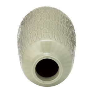 BECKLAKE GREEN VASE 15 (IN) 6