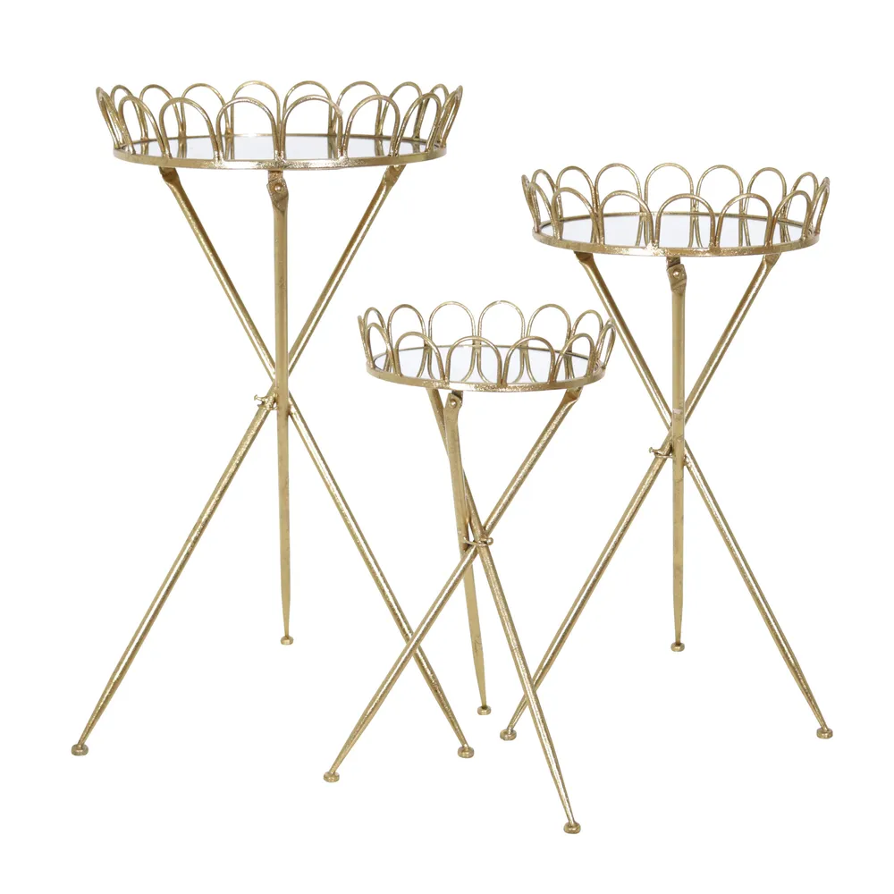 GRANLEYWAY SET OF 3 GOLD TABLE 32 (IN)