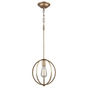 Stanton 10″ Wide 1-Light Mini Pendant - Matte Gold 1