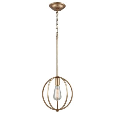 Stanton 10″ Wide 1-Light Mini Pendant - Matte Gold