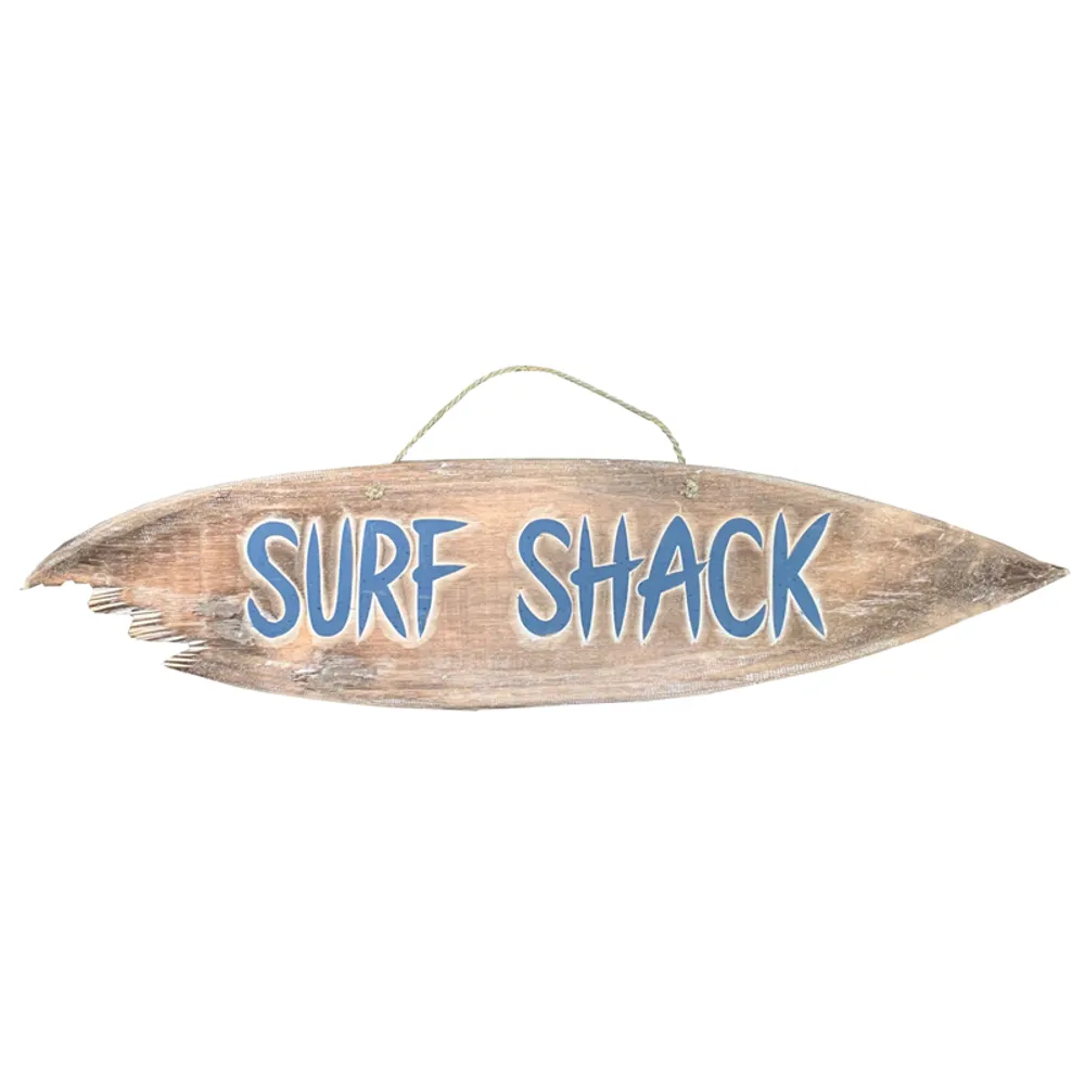 39" SURF SHACK SURF BOARD WALL PLAQUE