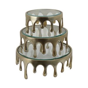 FRAZIERSTONE SET OF 3 GOLD TRAY 6 (IN) 1