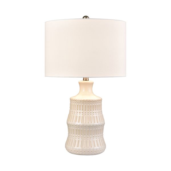 Dorin 25.5'' High 1-Light Table Lamp - White Glazed