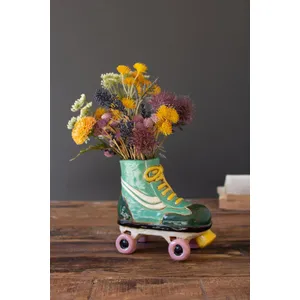 Ceramic Roller Skate Planter 2