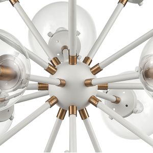 Boudreaux 32'' Wide 18-Light Chandelier - Matte White 3