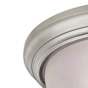 Huntington 15'' Wide 3-Light Flush Mount - Brushed Nickel 3