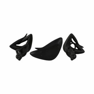 HUNTERHAM SET OF 3 BLACK DECOR 10 (IN) 7