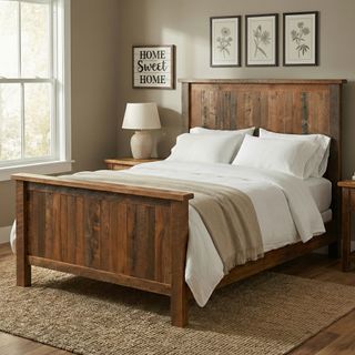 Barnwood Traditional Bed - Double