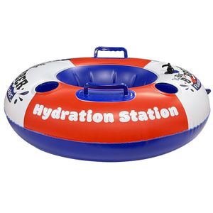 Hydration Station - Inflatable Tube w/ 4 Cup Holders -Packaged 1