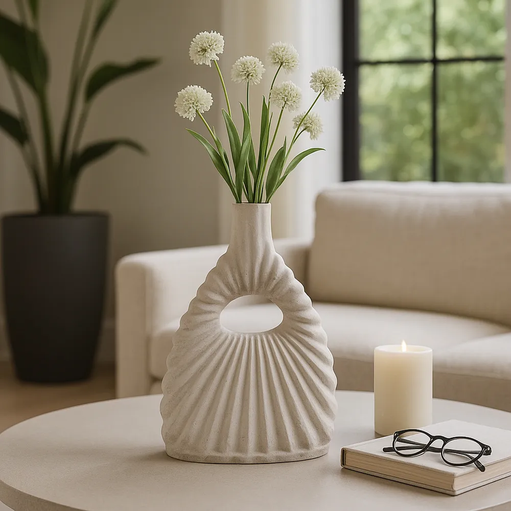 FALLONBURN IVORY VASE 17 (IN)