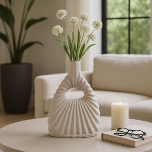 FALLONBURN IVORY VASE 17 (IN) 11