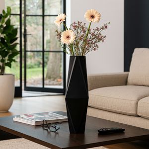 TARASIDE BLACK VASE 26 (IN) 11