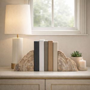 GORDENWELL SET OF 2 BROWN BOOKENDS 6 (IN) 12