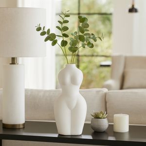HAMDENHAM WHITE VASE 12 (IN) 2