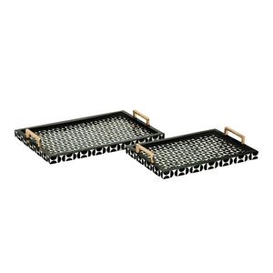 Futrelle Tray - Set of 2 Dark Green 1