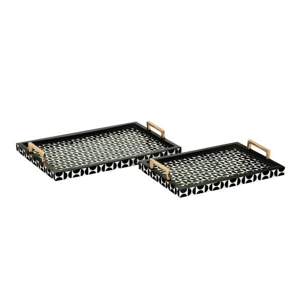Futrelle Tray - Set of 2 Dark Green