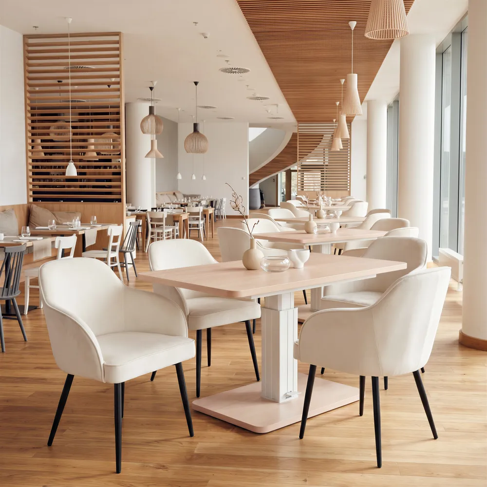 Brule Adjustable Dining Table Natural