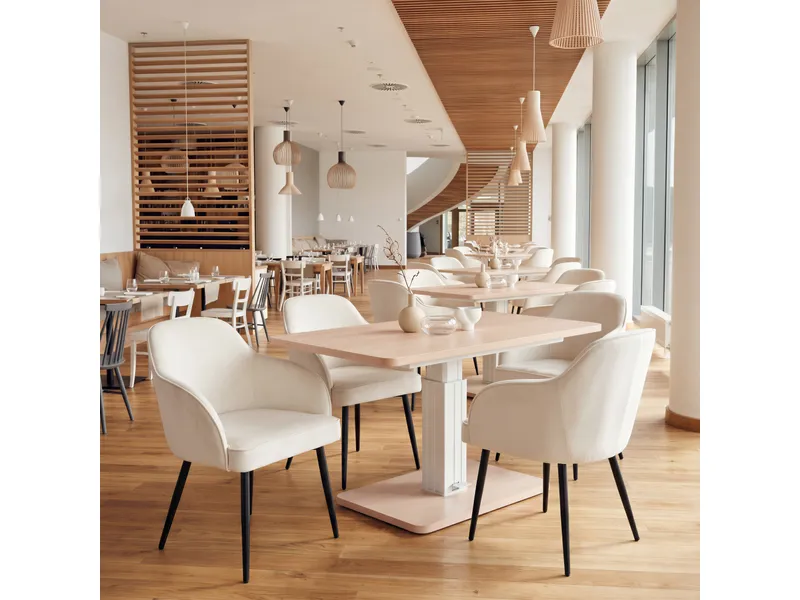 Brule Adjustable Dining Table Natural 2