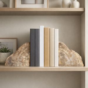 GORDENWELL SET OF 2 BROWN BOOKENDS 6 (IN) 11