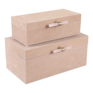 HAVENGATE SET OF 2 TAN BOXES 6 (IN) 6
