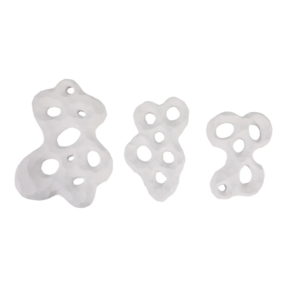 FALLONLEY SET OF 3 WHITE WALL SCULPTURES 14 (IN)