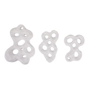 FALLONLEY SET OF 3 WHITE WALL SCULPTURES 14 (IN) 1