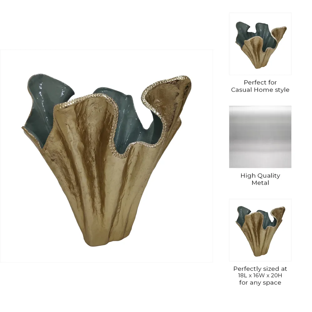 DRAYTONOAK GOLD VASE 20 (IN)