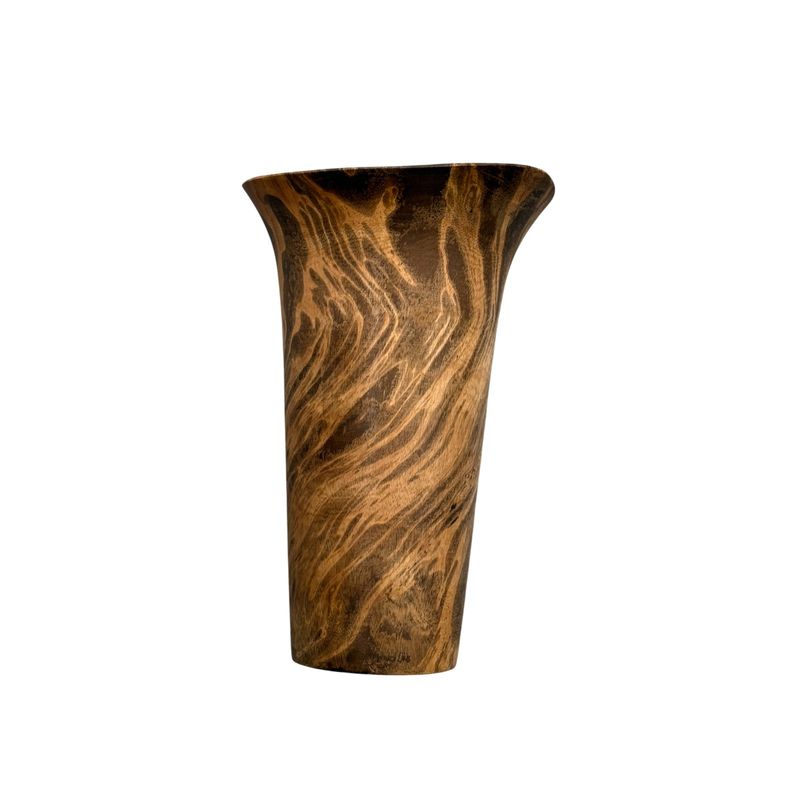 FLUTED VASE M 11.5IN