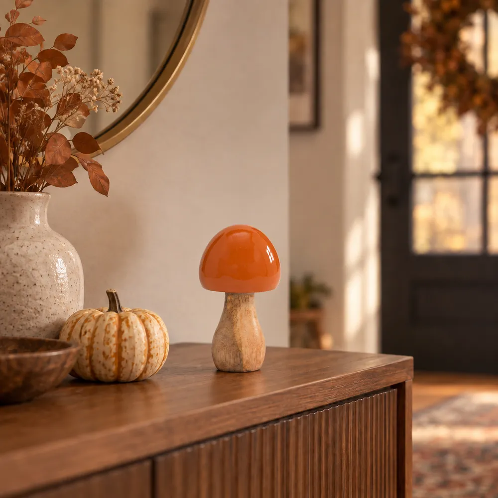 THORNTONHAM ORANGE DECOR 6 (IN)