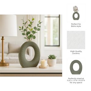 DILLONVIEW GREEN VASE 11 (IN) 10