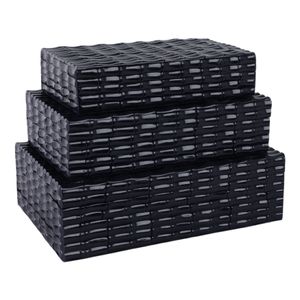 BROCKWOOD SET OF 3 BLUE BOXES 4 (IN) 7