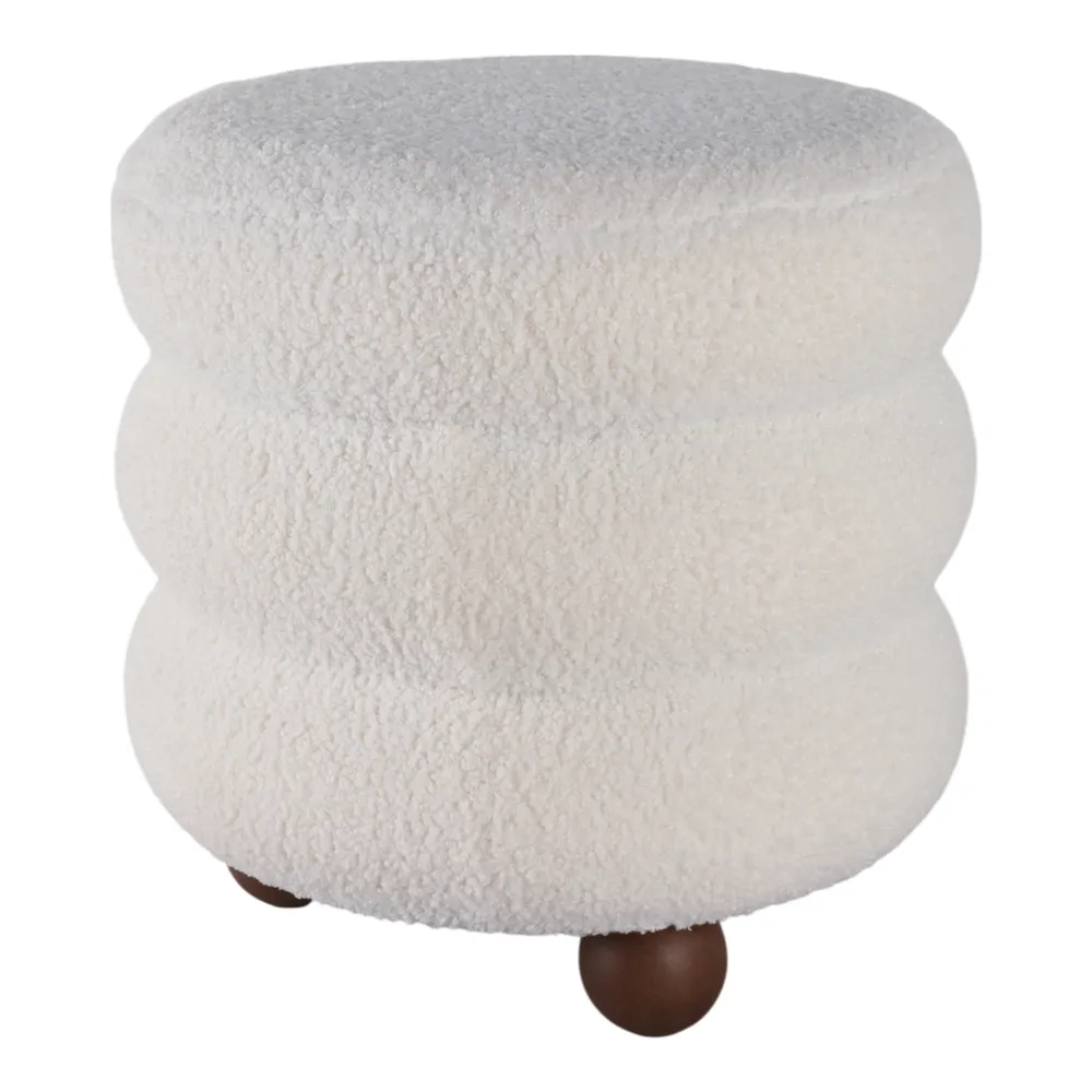 BLAINERIDGE IVORY OTTOMAN 18 (IN)