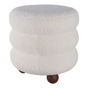 BLAINERIDGE IVORY OTTOMAN 18 (IN) 3